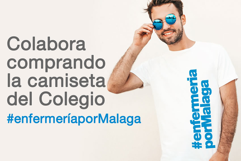 El Colegio de Enfermería de Málaga saca a la venta una camiseta solidaria para recaudar fondos sociales