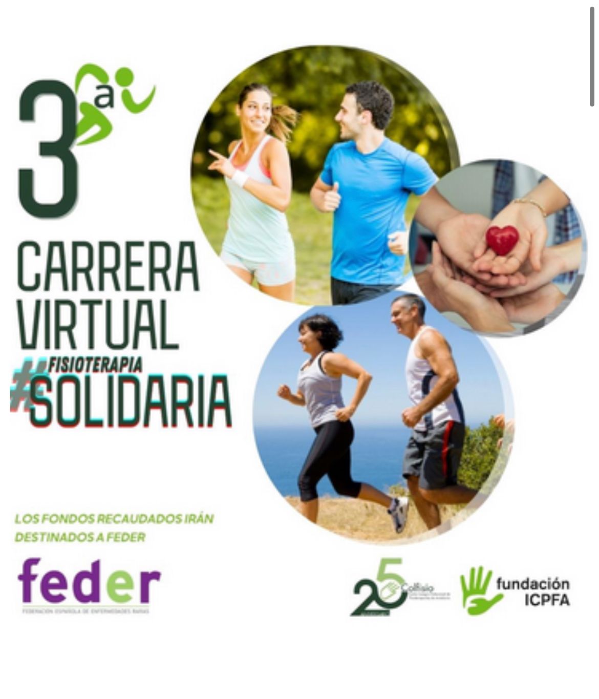 Celebra el Día Mundial de la Fisioterapia participando en la III Carrera Virtual Solidaria ICPFA