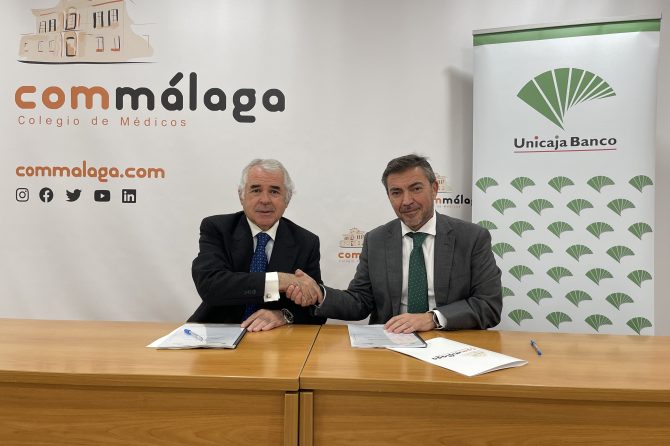 El Colegio de Médico de Málaga y Unicaja Banco firman un nuevo acuerdo para reforzar la cooperación