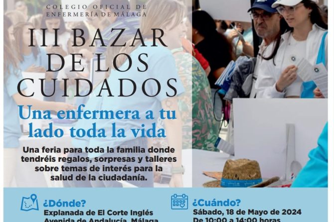 Málaga se prepara para el III Bazar del Cuidado “Una enfermera a tu lado toda la vida”