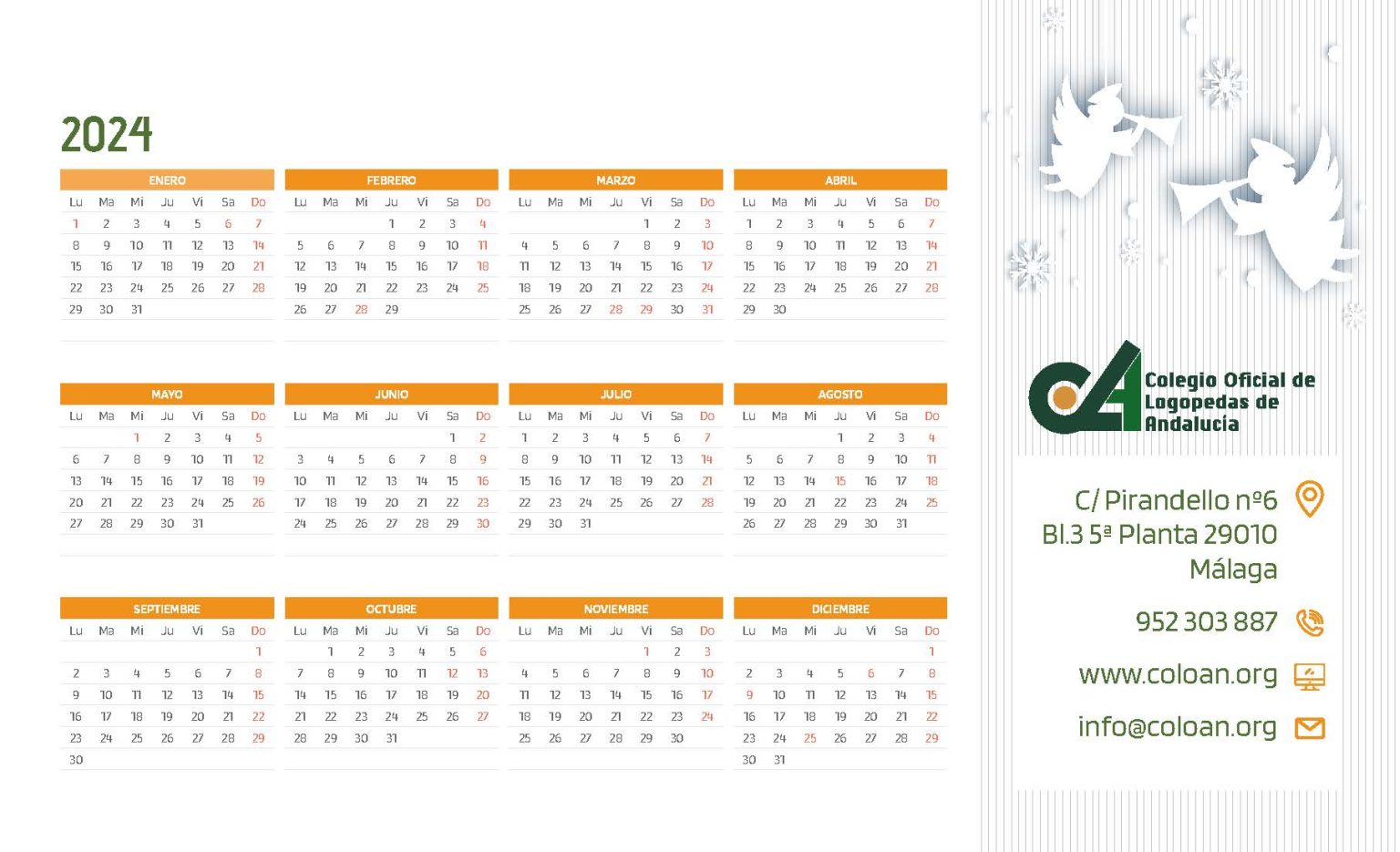 ¿Quieres unirte al calendario de divulgación 2025 del Colegio de Logopedas de Andalucía?